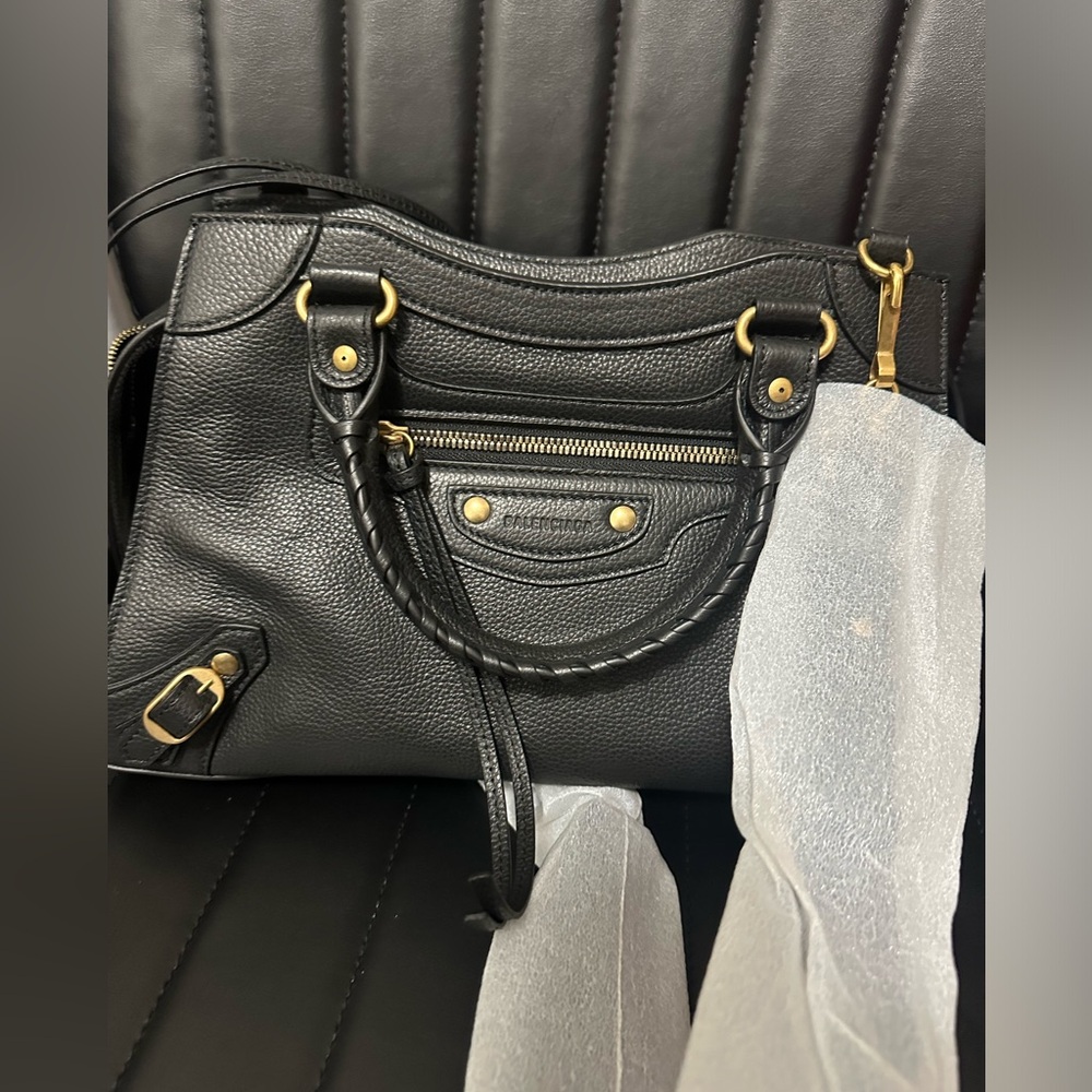 Balenciaga Neo small leather black crossbody bag